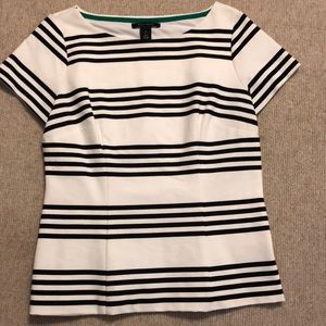 WHBM striped ponte knit top - 10